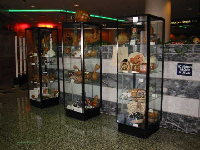 View of all three case main lobby cases